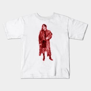 Pedro Pascal line art Kids T-Shirt